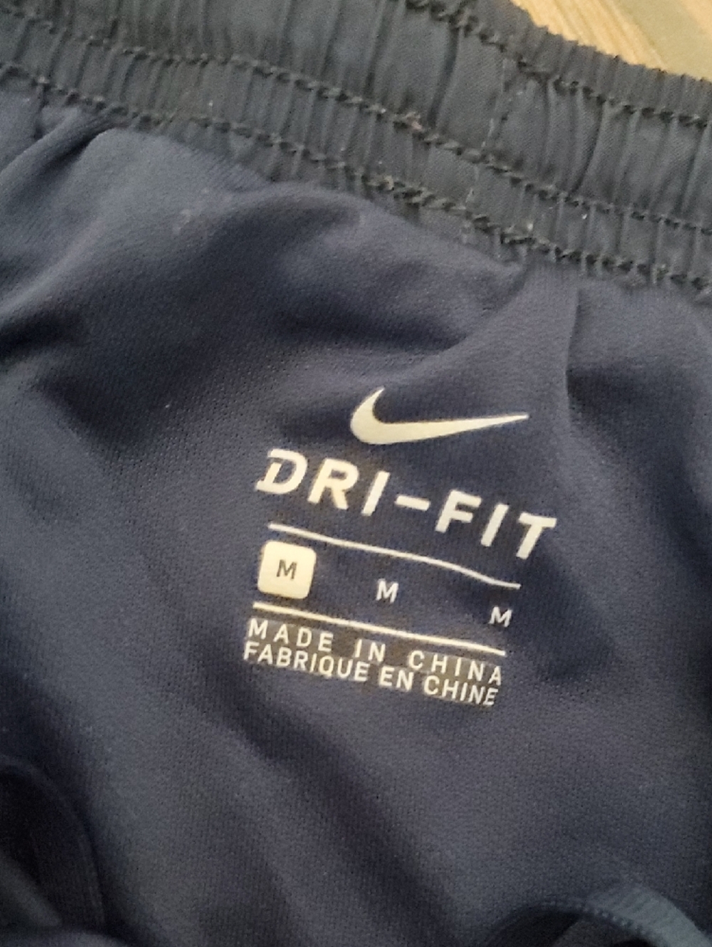 Nike Dri-Fit Women’s Navy and Black Athletic Running Shorts - Picture 2 of 4
